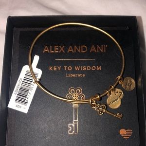 Alex and Ani Key To Wisdom Bangle Bracelet